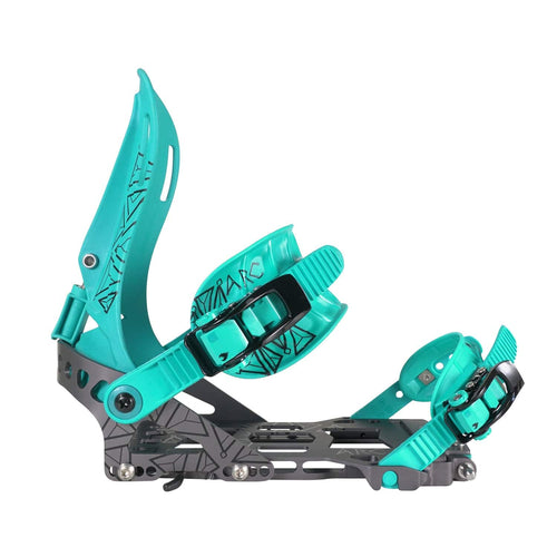 2022 Spark R&D Arc Womens Splitboard Bindings in Teal and Grey - M I L O S P O R T