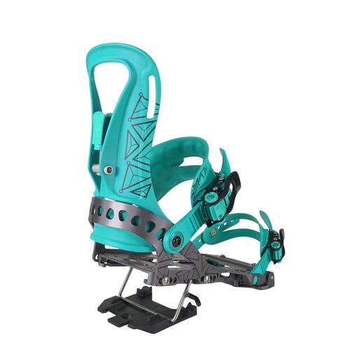 2022 Spark R&D Arc Womens Splitboard Bindings in Teal and Grey - M I L O S P O R T