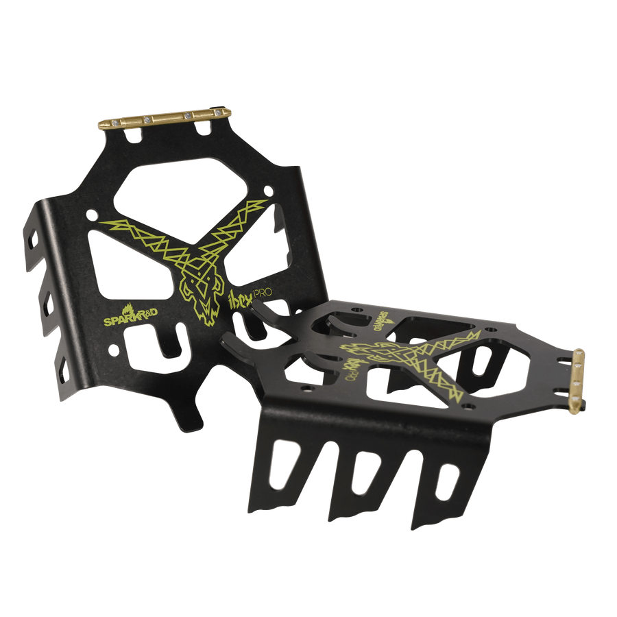 2022 Spark R&D Ibex Pro Splitboard Crampons in Black and Lime