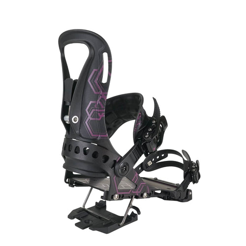 2022 Spark R&D Surge Womens Splitboard Bindings in Black and Pink - M I L O S P O R T