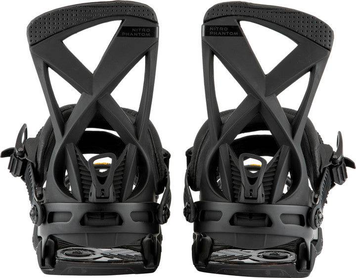 2022 Nitro Phantom Snowboard Binding in Ultra Black view three