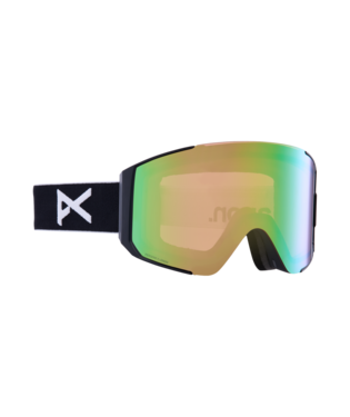 Anon Sync Snow Goggle in Black with a Perceive Variable Green Lens and a Perceive Cloudy Pink Bonus Lens 2023
