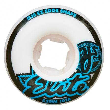 OJ Wheels 54mm Elite White EZ EDGE 101a Skate Wheel - M I L O S P O R T