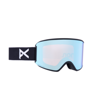 Anon WM3 Snow Goggle in Black with a Perceive Variable Blue Lens and a Perceive Cloudy Pink Bonus Lens 2023