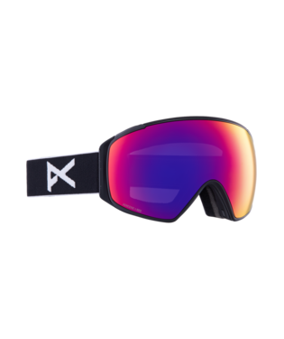 Anon M4S Snow Goggle in Black with a Perceive Sunny Red Lens and a Perceive Cloudy Burst Bonus Lens 2023 - M I L O S P O R T