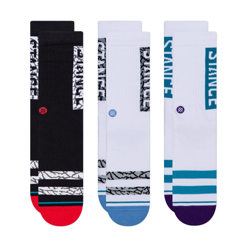 Stance The Og 3 Pack Sock in Multi Color - M I L O S P O R T