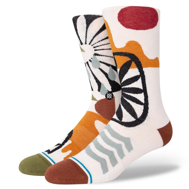 Stance Land And Sea Sock in Off White - M I L O S P O R T