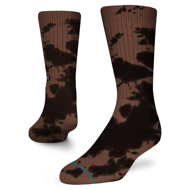 Stance Dyed Crew Mens Sock in BROWN - M I L O S P O R T