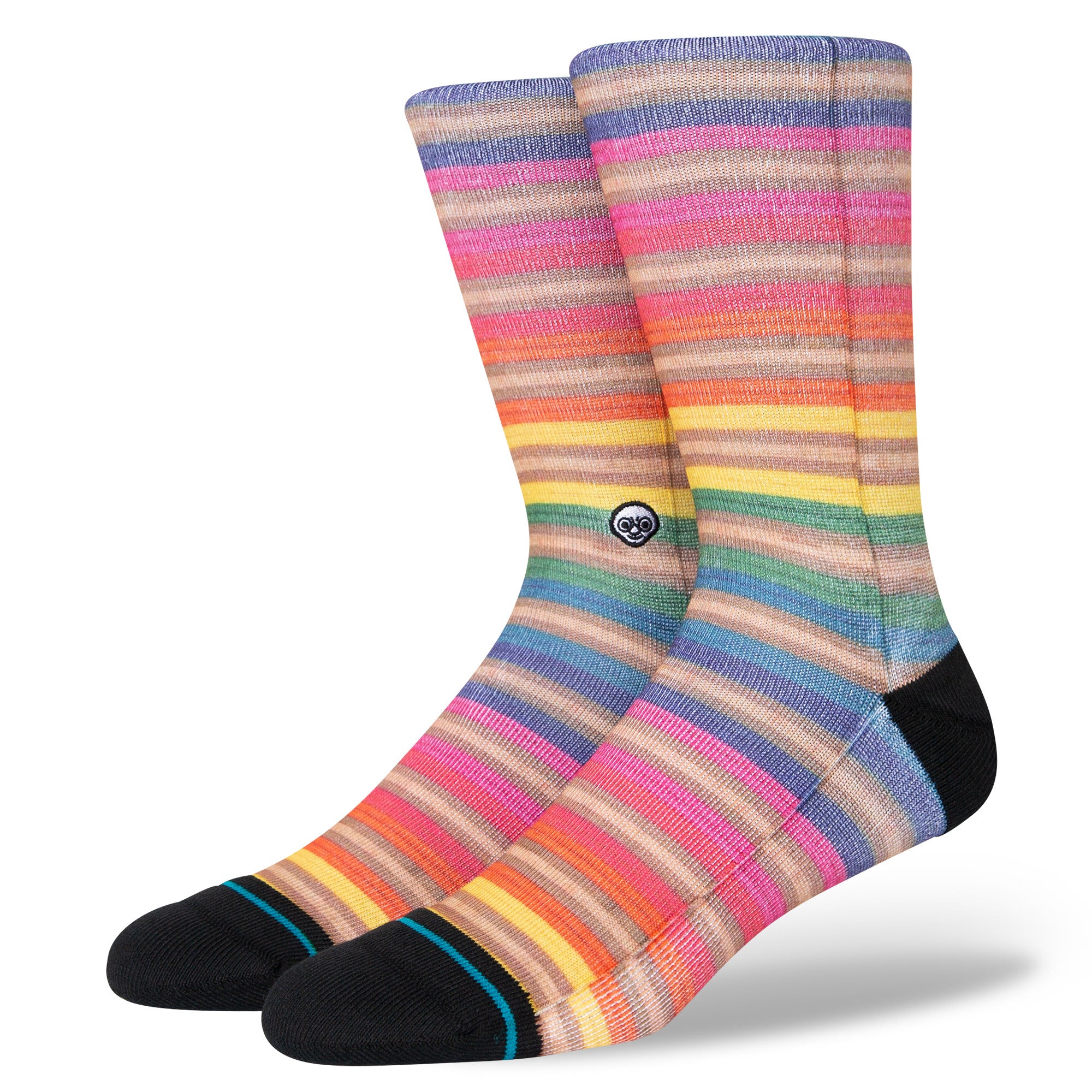 Stance Haroshi Stripe Sock in Multi - M I L O S P O R T