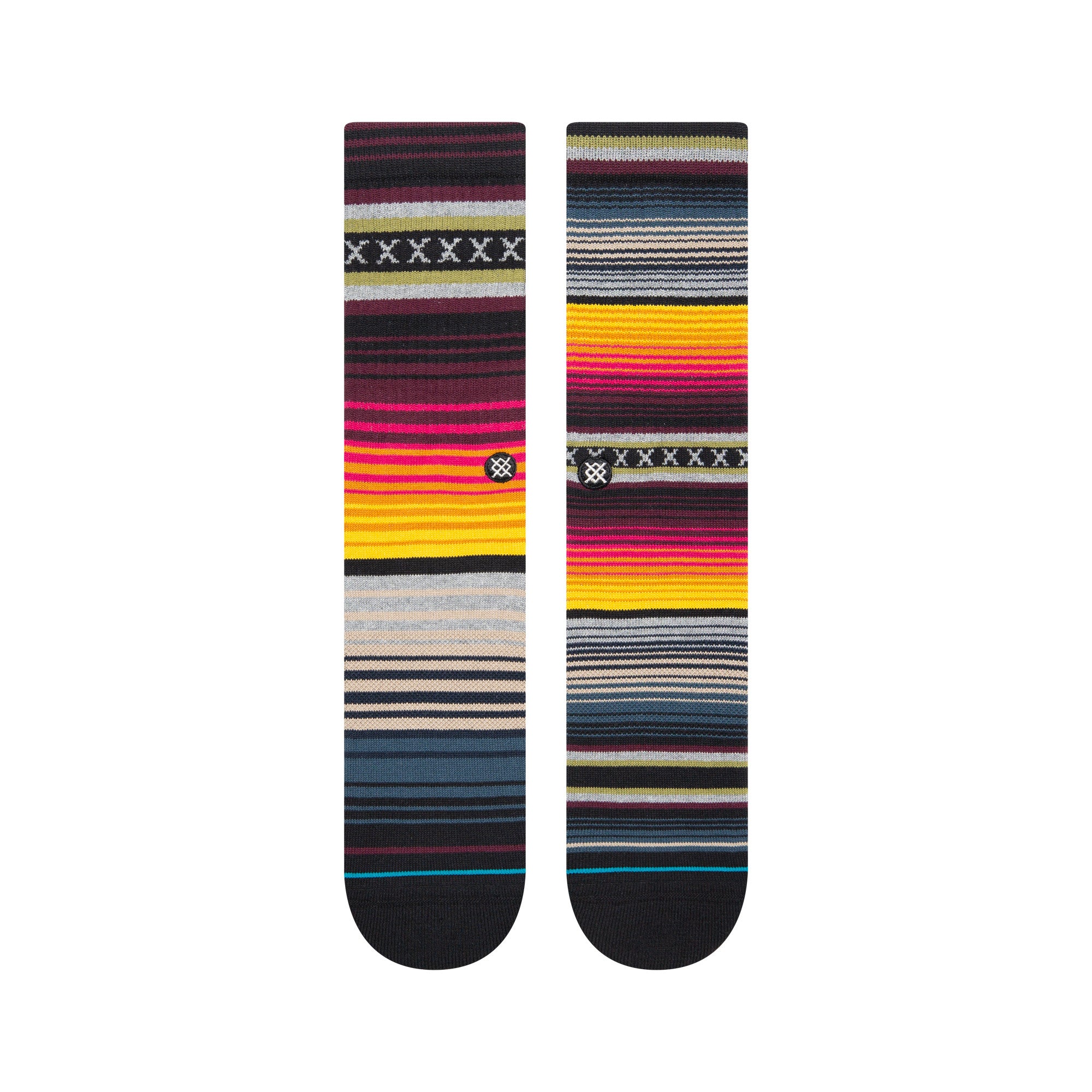 Stance Curren St Crew Sock in Burgundy - M I L O S P O R T