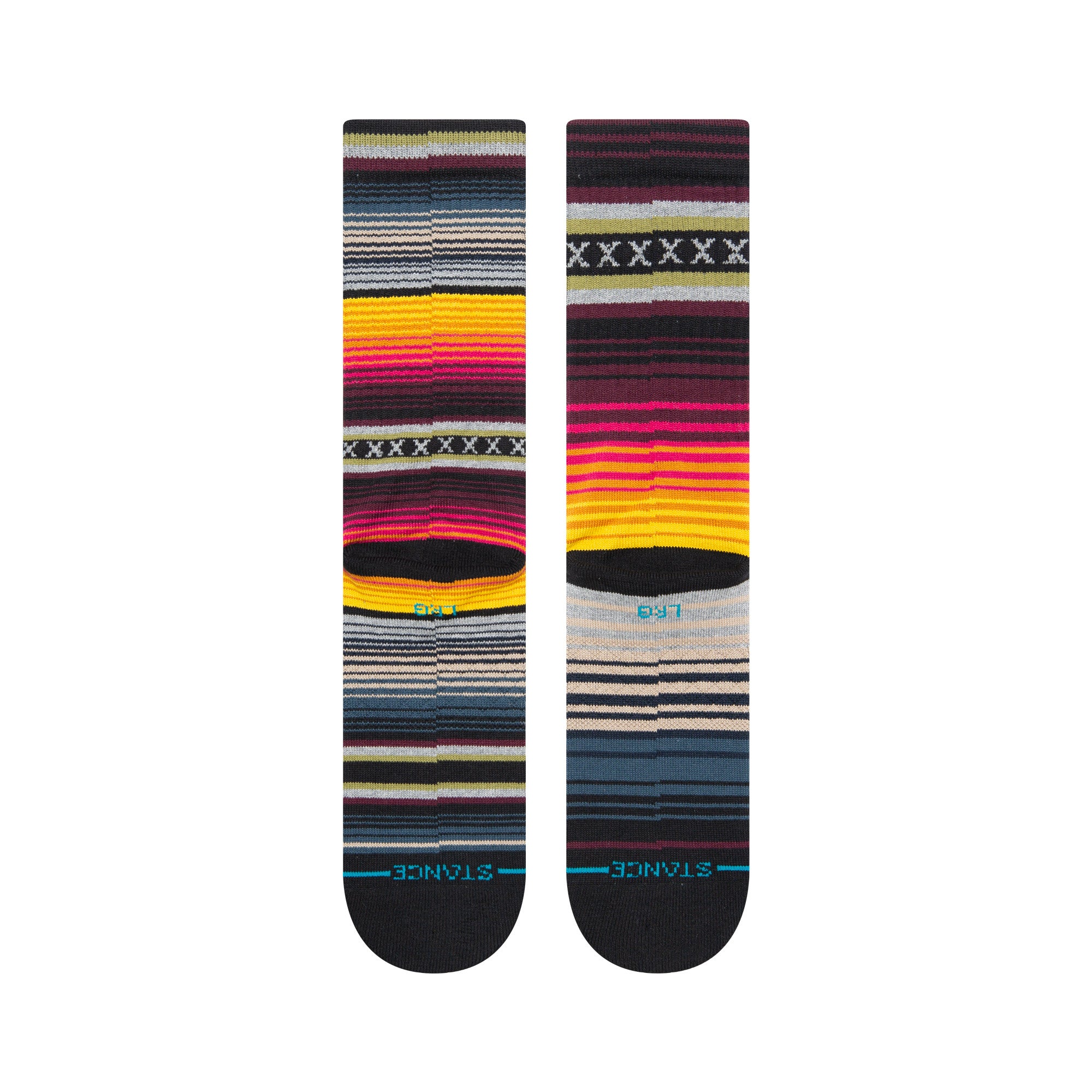 Stance Curren St Crew Sock in Burgundy - M I L O S P O R T