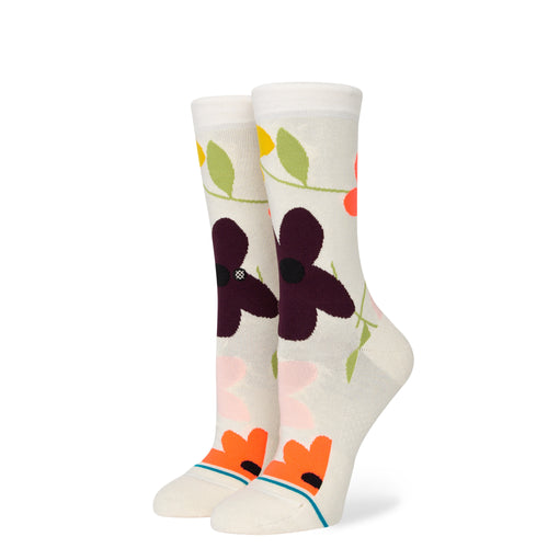 Stance Baby Bloom Crew Sock in Offwhite