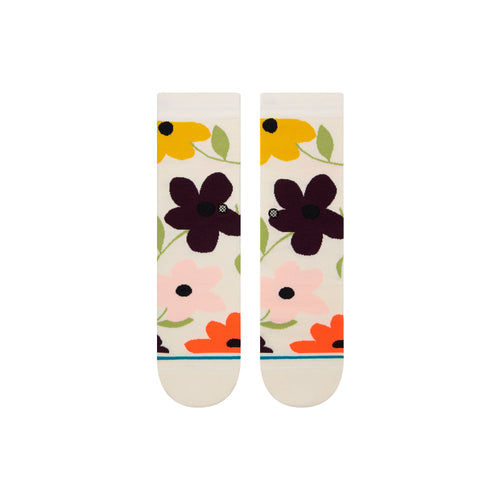 Stance Baby Bloom Crew Sock in Offwhite