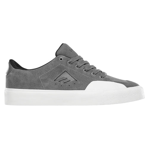 Emerica Temple Skate Shoe in Dark Grey/ White