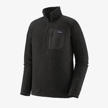 2022 Patagonia Mens R1 Air Zip Neck Fleece in Black