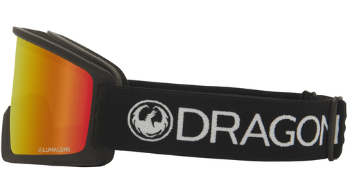 2022 Dragon DX3 Snow Goggle in the Black Colorway with a Lumalens Red Ion Lens - M I L O S P O R T