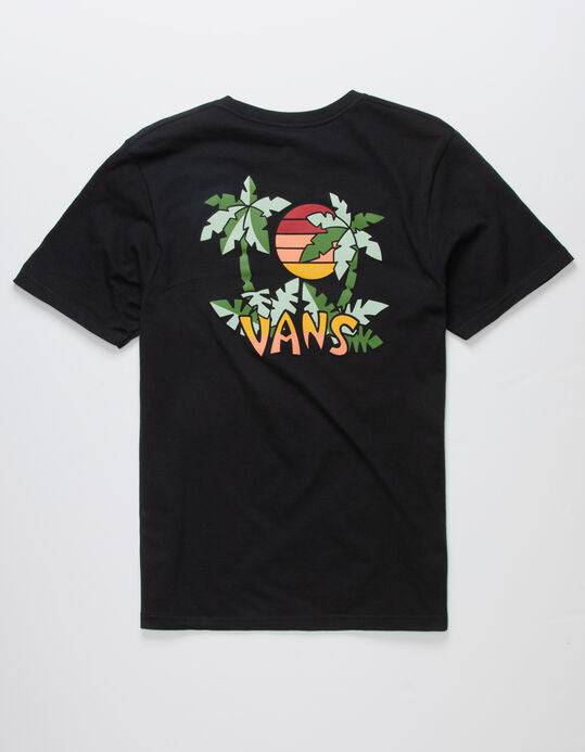 Youth Vans Tiki Palms T-Shirt in Black - M I L O S P O R T