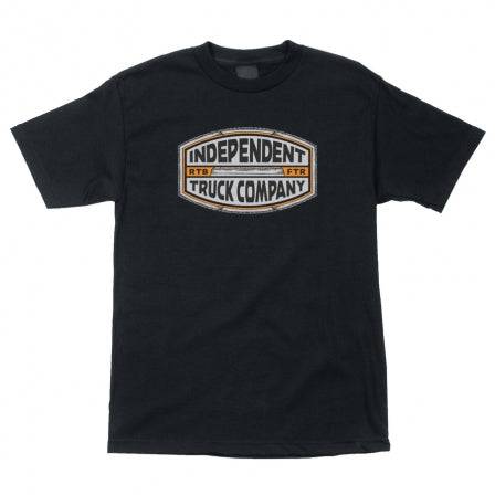 Independent ITC Curb Regular Mens T-Shirt in Black - M I L O S P O R T