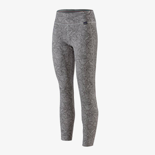 2022 Patagonia Womens Mid Weight Capiline Base Layer Pant in Salt Grey - M I L O S P O R T
