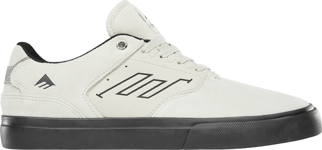 Emerica The Low Vulc Skate Shoes in White/Black - M I L O S P O R T
