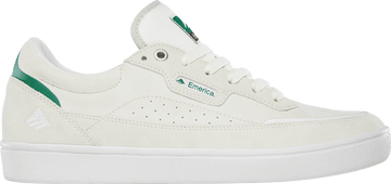 Emerica Gamma Skate Shoe in White/Green/Gum