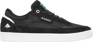 Emerica Gamma Skate Shoe in Black/White/Gum