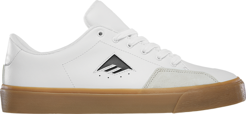 Emerica Temple Skate Shoe in White/Gum