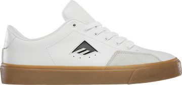Emerica Temple Skate Shoe in White/Gum