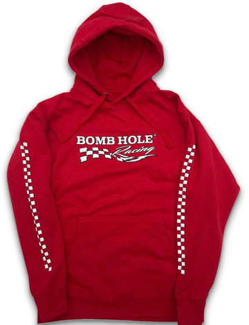 The Bomb Hole Racing Hoodie in Red