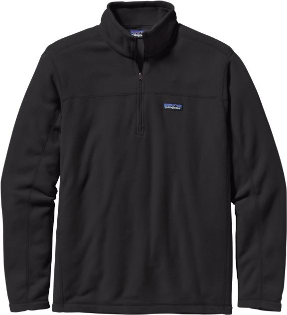Patagonia Mens Micro D Pullover Fleece in Black 2023 - M I L O S P O R T