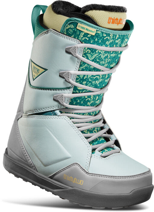 Thirty Two (32) Lashed Melancon Womens Snowboard Boot in Grey and Green 2023 - M I L O S P O R T