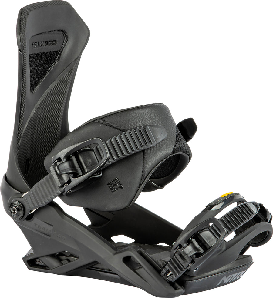 Nitro Team Pro Snowboard Bindings in Pro Ultra Black 2024