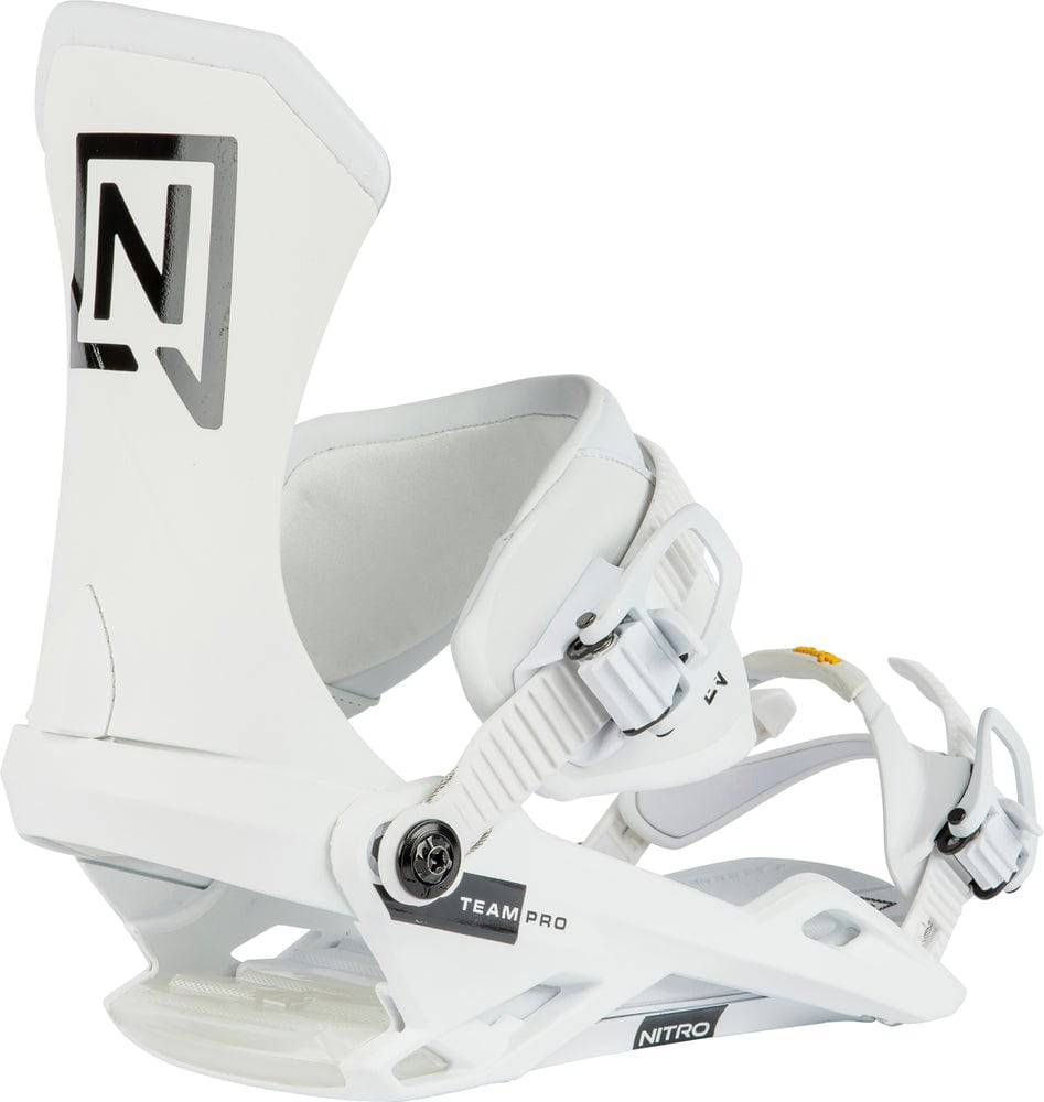 Nitro Team Pro Snowboard Bindings in Pro White 2024 - M I L O S P O R T