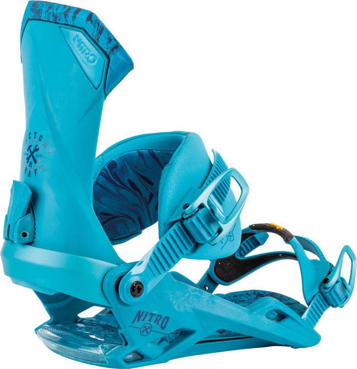 2022 Nitro Team Snowboard Binding in Blue view two