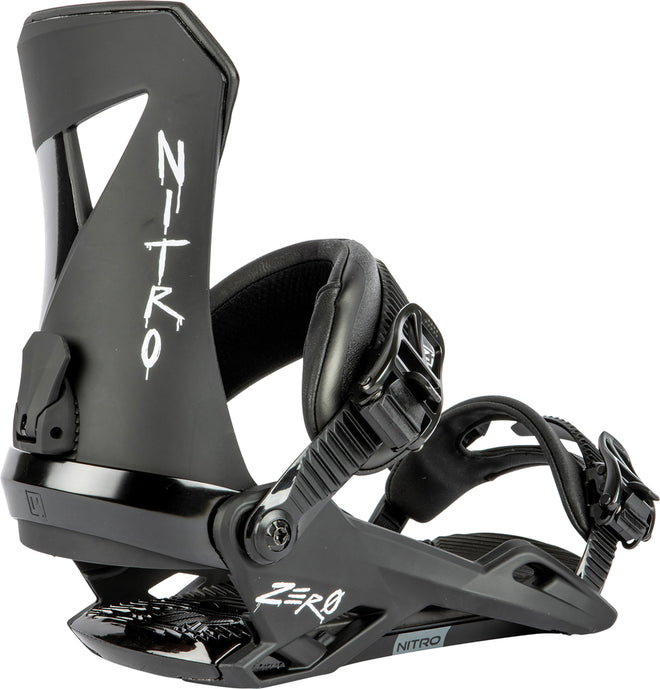 Nitro Zero Snowboard Bindings in Ultra Black 2024 - M I L O S P O R T