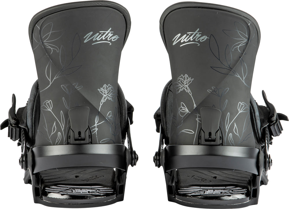 Nitro Ivy Womens Snowboard Bindings in Ultra Black 2024 - M I L O S P O R T