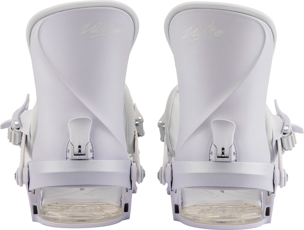 Nitro Ivy Womens Snowboard Bindings in White Pearl 2024 - M I L O S P O R T
