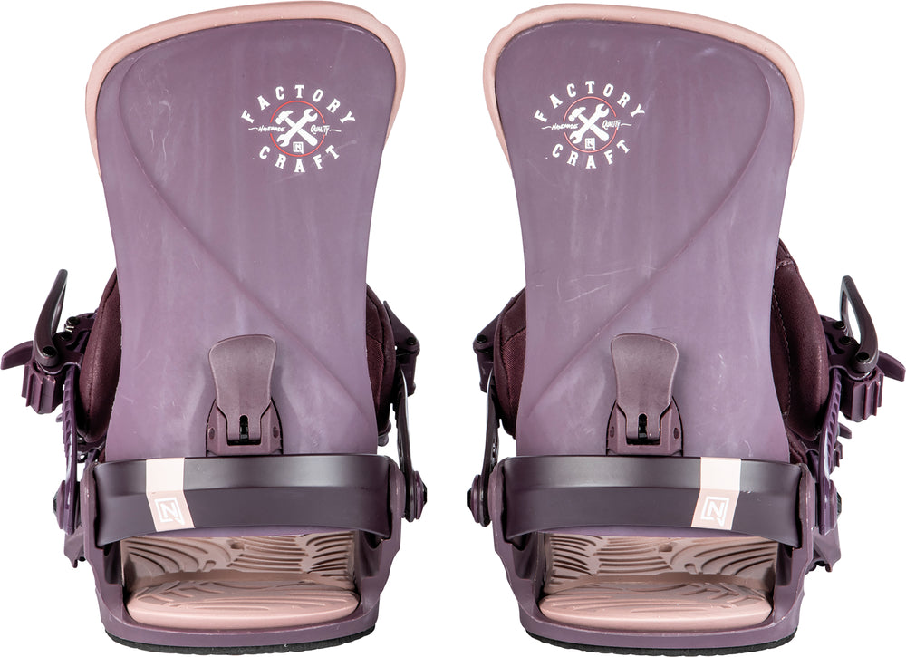 Nitro Cosmic Womens Snowboard Bindings in Factory Craft Series 2024 - M I L O S P O R T