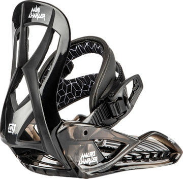 Nitro Micro Charger Kids Snowboard Bindings in Black 2024