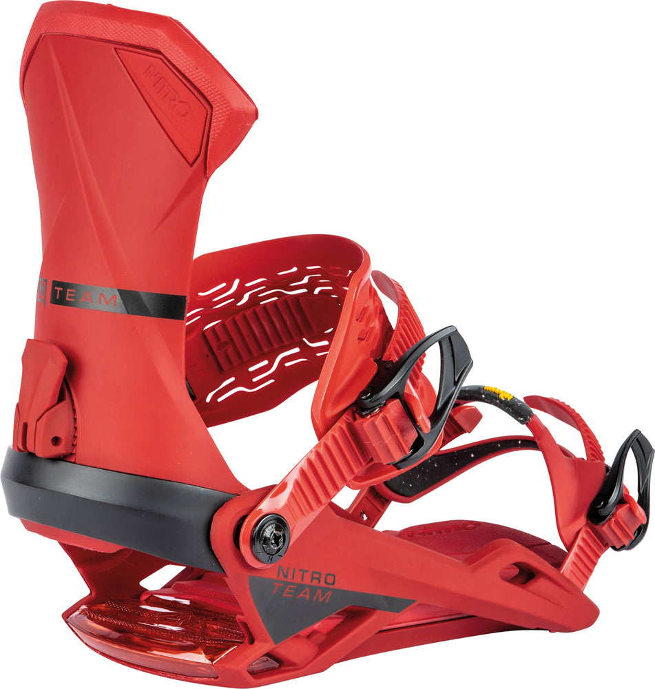 Nitro Team Snowboard Bindings in Red 2024 - M I L O S P O R T