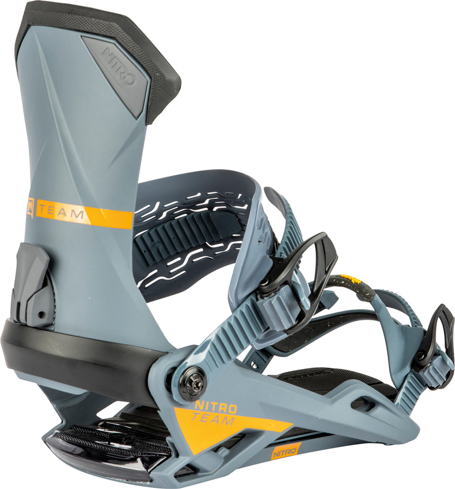 Nitro Team Snowboard Bindings in Gunmetal 2024