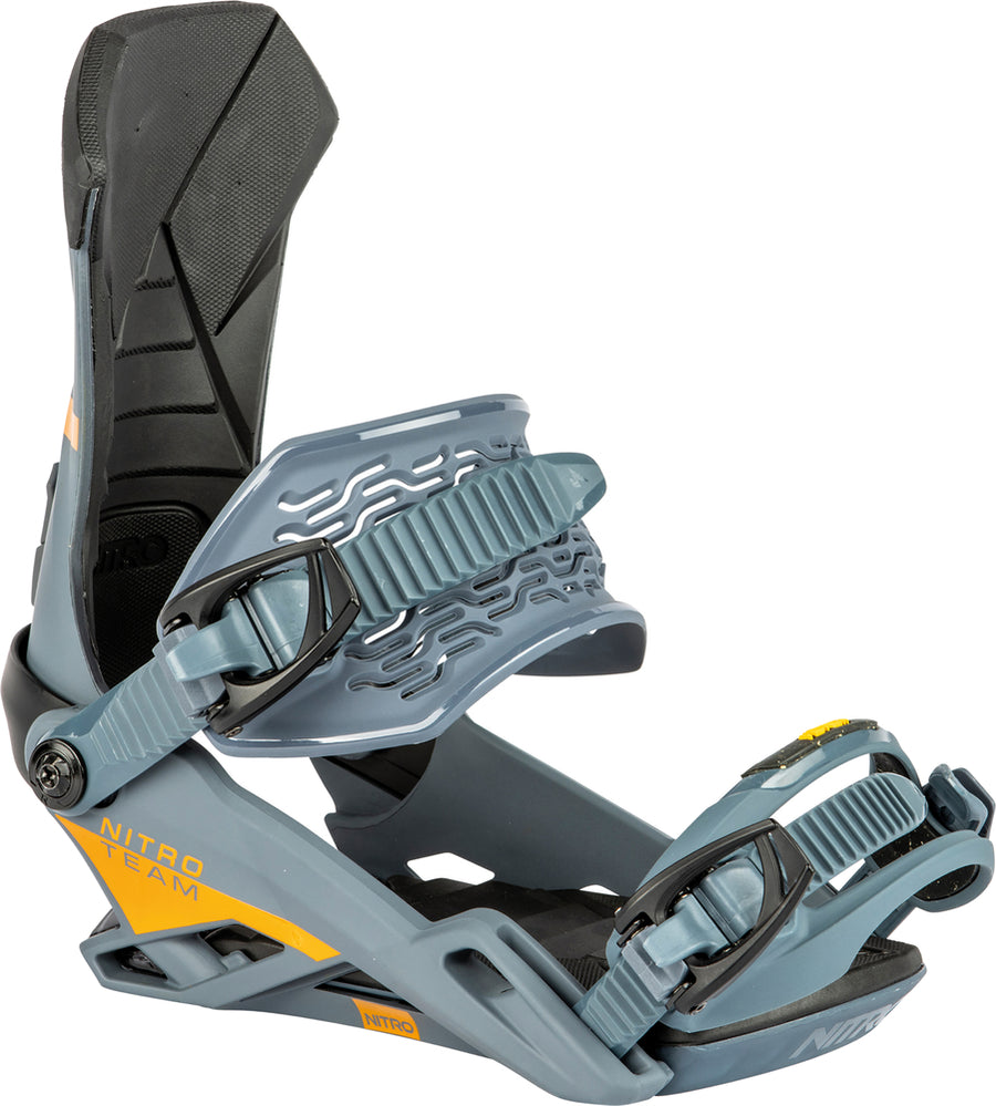 Nitro Team Snowboard Bindings in Gunmetal 2024