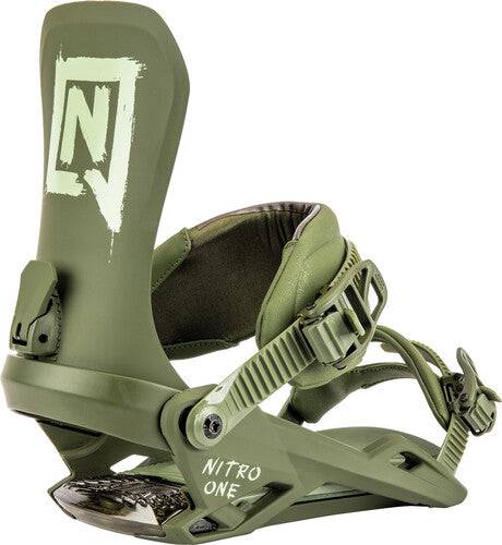 Nitro One Snowboard Binding in Olive 2023 - M I L O S P O R T