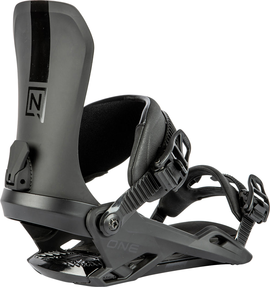 Nitro One Snowboard Bindings in Ultra Black 2024 - M I L O S P O R T