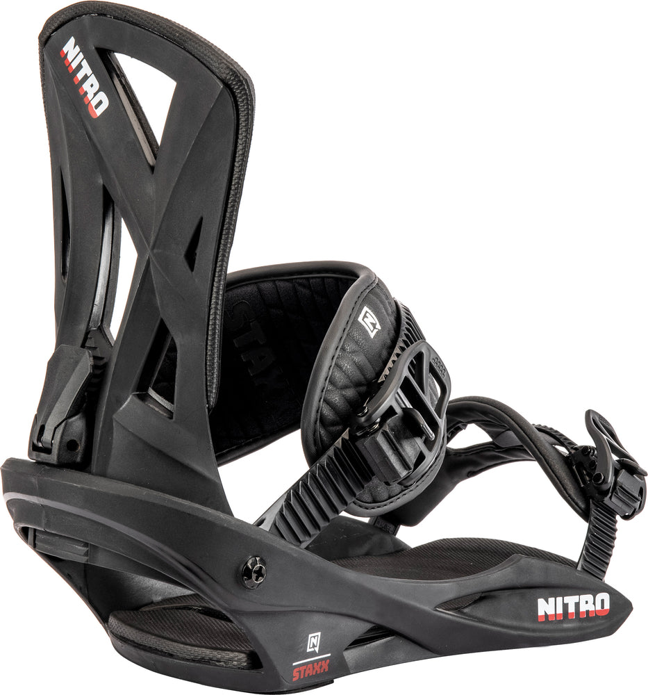 Nitro Staxx Snowboard Bindings in Black 2024 - M I L O S P O R T