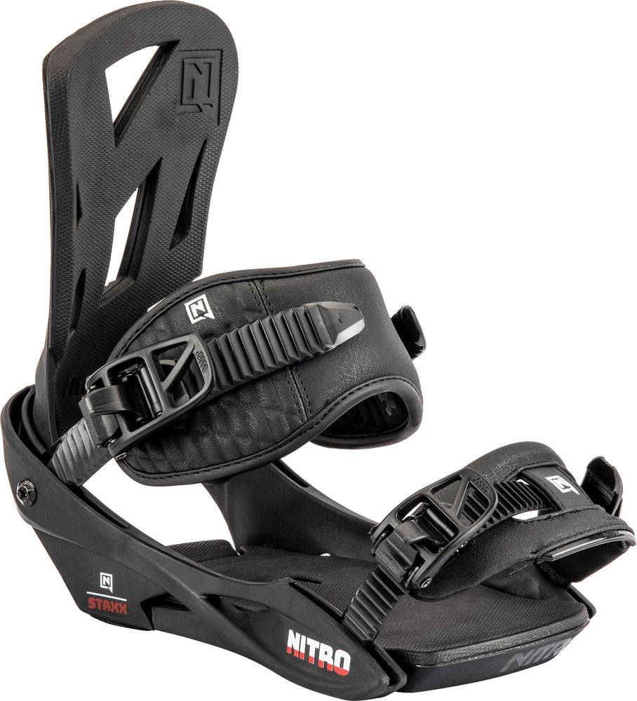 Nitro Staxx Snowboard Bindings in Black 2024 - M I L O S P O R T