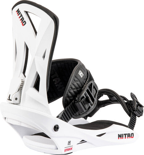 Nitro Staxx Snowboard Binding in White 2023 - M I L O S P O R T