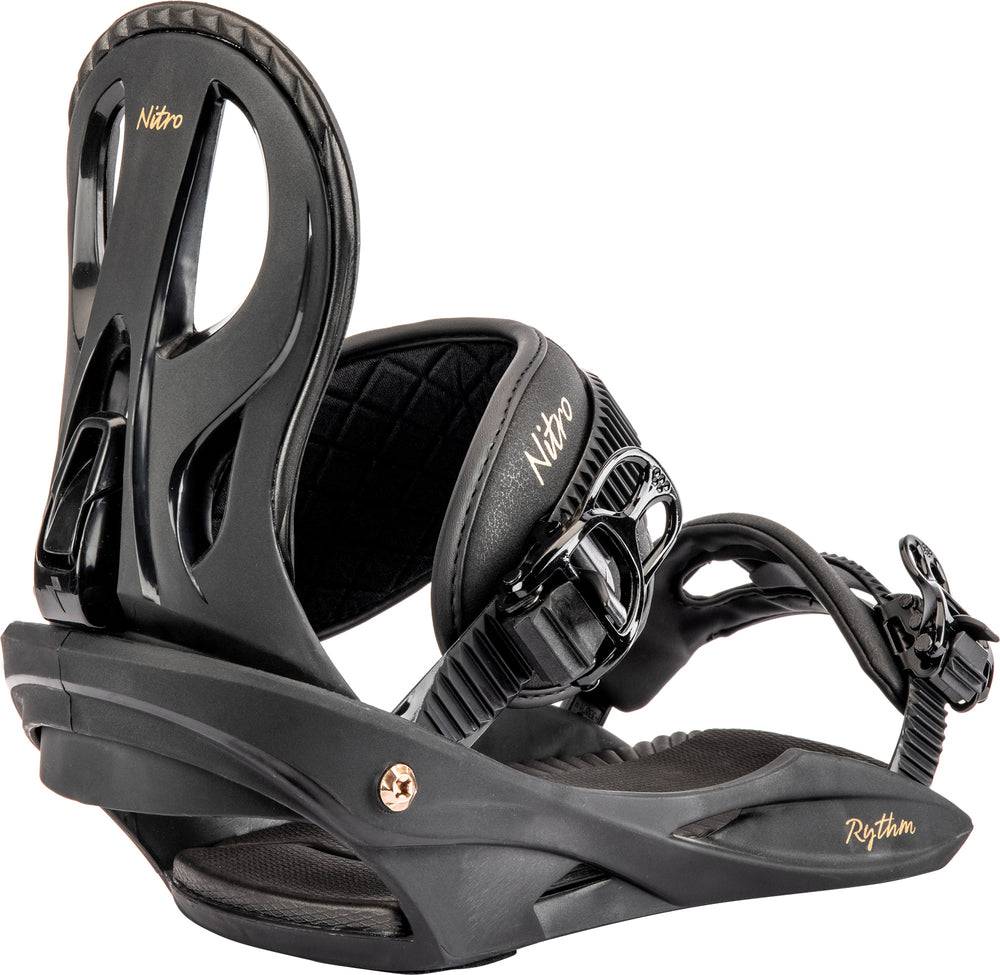 Nitro Rhythm Womens Snowboard Bindings in Black and Bronze 2024 - M I L O S P O R T