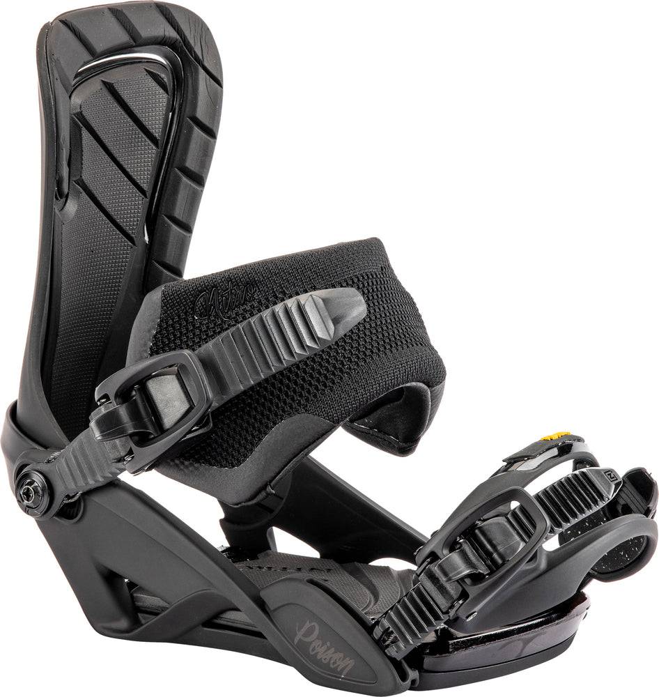 Nitro Poison Womens Snowboard Bindings in Ultra Black 2024 - M I L O S P O R T