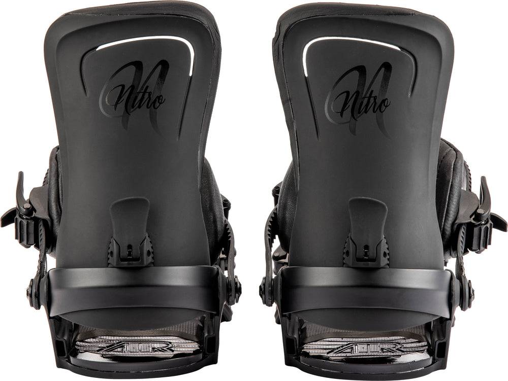 Nitro Poison Womens Snowboard Bindings in Ultra Black 2024 - M I L O S P O R T